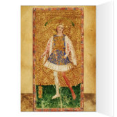 TAROTS DE RENAISSANCE ANTIQUE / PAGE DES WANDS (Intérieur (Gauche))