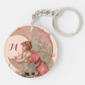 TAROTS/MOON LADY, STROMEN IN PINK, MONOGRAM SLEUTELHANGER (Achterkant)
