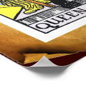 TAROTS/QUEEN OF WANDS Brown Parchment Poster (Hoek)