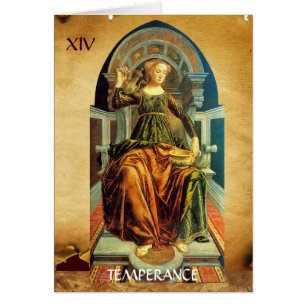 TAROTS RENAISSANCE ANTIQUES 14 / TEMPÉRANCE