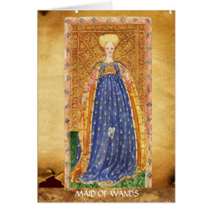 TAROTS RENAISSANCE ANTIQUES / SERVANTE DE BAGUETTE