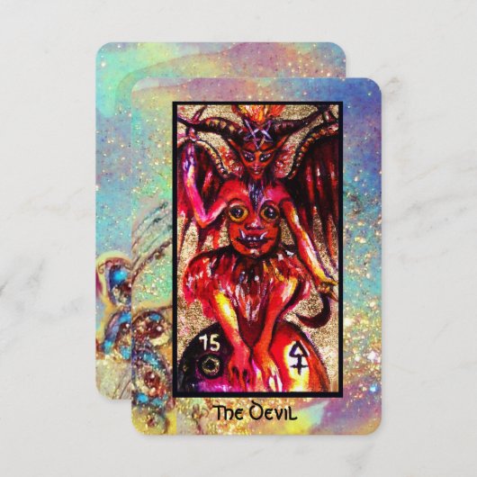 TAROTS VAN DE VERLOREN SCHADUWEN / DE DUIVEL AANKONDIGING (Voorkant / Achterkant)