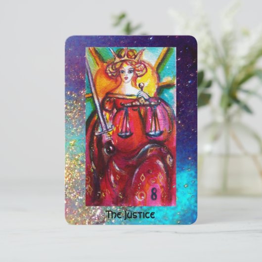 TAROTS VAN DE VERLOREN SCHADUWEN / DE GERECHTIGHEI AANKONDIGING (Staand voorkant)