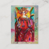 TAROTS VAN DE VERLOREN SCHADUWEN / DE GERECHTIGHEI VISITEKAARTJE (Achterkant)