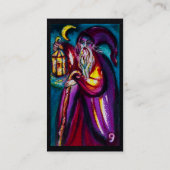 TAROTS VAN DE VERLOREN SCHADUWEN ,DE HERMIT Black Visitekaartje (Achterkant)