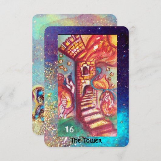 TAROTS VAN DE VERLOREN SCHADUWEN / THE TOWER Pearl Aankondiging (Voorkant / Achterkant)