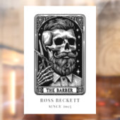 Tarotthema  Barber Raamsticker (Vel 2)