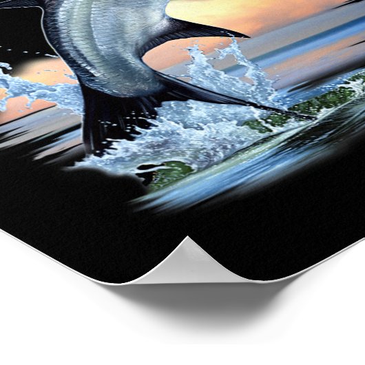 Tarpon Fish Fresh Water Wildlife Hunting Fishing A Poster (Hoek)