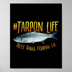 Tarpon Life Diepzee Zoutwater Vissen Poster
