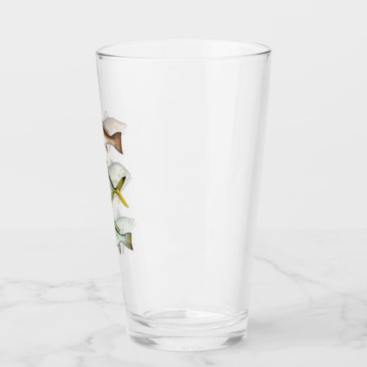 Tarpon, rode drum, Zee forel Drink glas (Links)