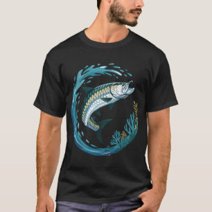 Tarpon Sea Power – Tarpon springt in Tropisch Wa T-shirt