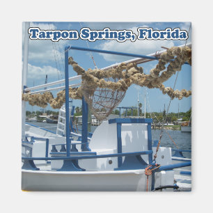 Tarpon Springs Éponge Aimant Bateau