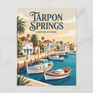Tarpon Springs Florida Briefkaart