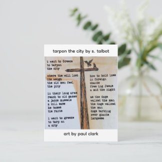 Tarpon The City Art Poetry Postcard Briefkaart
