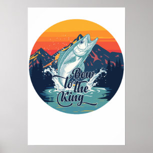 Tarpon Vliegvissen Boog Naar De Koning Cadeau Poster