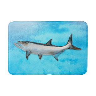 Tarpon Zoutwater Vis Blauwe Water Badmat