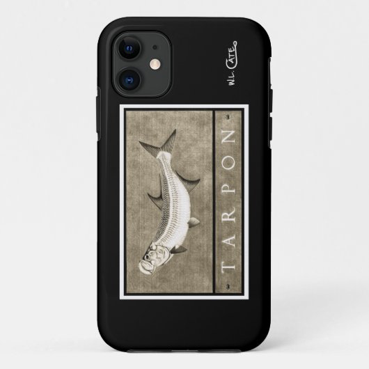 Tarpon  zwart-wit iPhone 5 Hoesje (Achterkant)