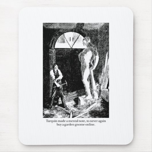 Tarquin en de Garden Gnome Muismat (Voorkant)