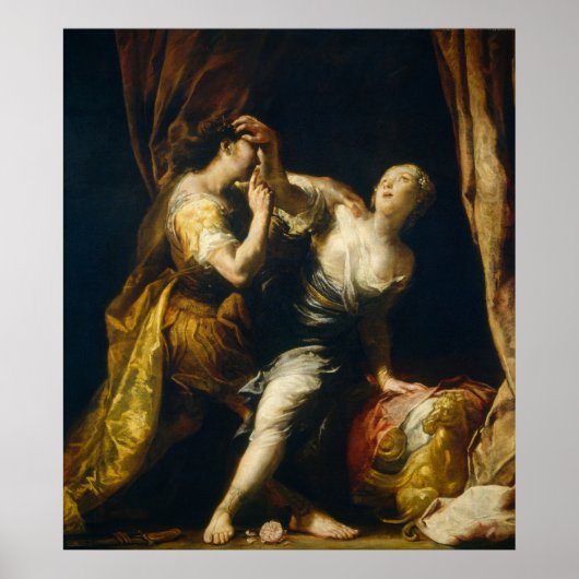 Tarquin Lucretia - Poster d'art de Giuseppe Crespi (Devant)
