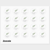 Tarragon Memorial Funeral Seed Packet Ronde Sticker (Vel)