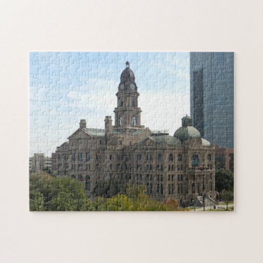 Tarrant County Courthouse West Corner - W. Belknap Legpuzzel (Horizontaal)