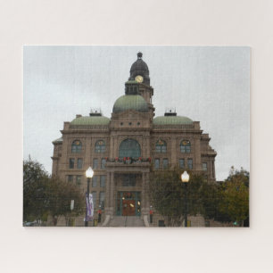 Tarrant County Courthouse Zuidwestzijde N Houston Legpuzzel