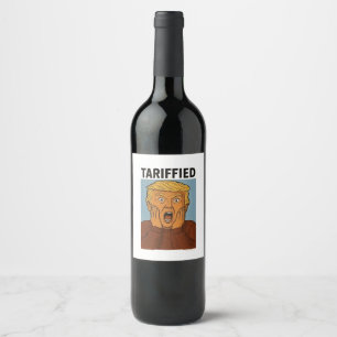 Tarrified Resist Ik sta met pinguïns Wijn Etiket