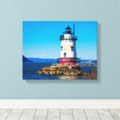 Tarrytown Lighthouse Canvas Afdruk (Insitu (Houten vloer))