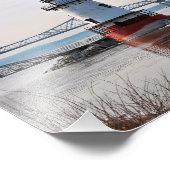 Tarrytown Lighthouse, New York Foto Foto Afdruk (Hoek)