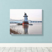 Tarrytown Lighthouse, New York Impression sur toil (Insitu (Plancher de Bois))