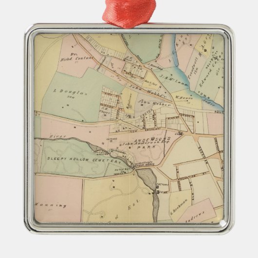 Tarrytown, N Tarrytown, New York Metalen Ornament (Voorkant)