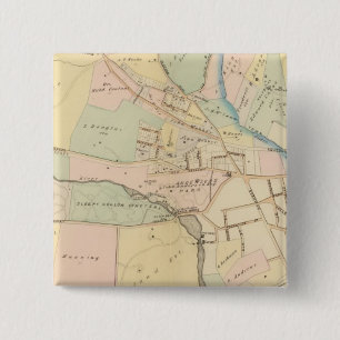 Tarrytown, N Tarrytown, New York Vierkante Button 5,1 Cm
