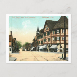 Tarrytown NY, Main St, 1910  Briefkaart
