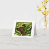 Tarsier dans la carte de billet Bohol (Fleur jaune)