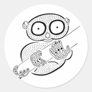 Tarsier Ronde Sticker