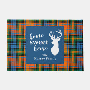 Tartaan Clan Murray Gepersonaliseerde Plaid Zoete Deurmat