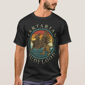 Tartaarse modderstroom - Retro Tartaria Empire Gri T-shirt