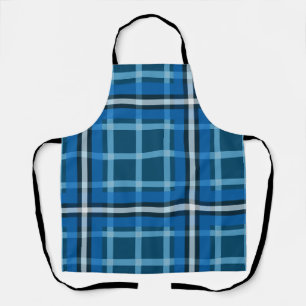 Tartan à carreaux bleu tablier
