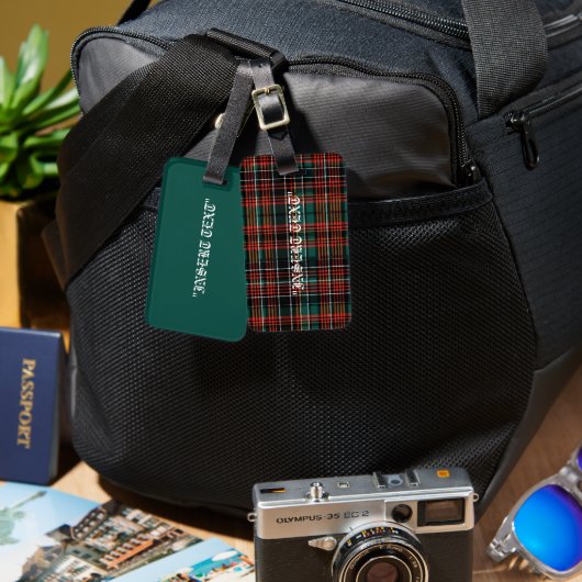 Tartan Bagagelabel (Voorkant /achterkant)