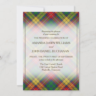 Tartan Beauty Clan Buchanan Scottish Pset