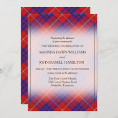 Tartan Beauty Clan Hamilton Scottish Pset (Voorkant / Achterkant)