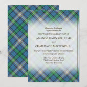 Tartan Beauty Clan MacDowall Scottish Pset (Voorkant / Achterkant)