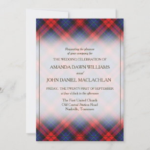 Tartan Beauty Clan MacLachlan Scottish Pset