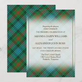 Tartan Beauty Clan Ross Scottish Pset (Voorkant / Achterkant)