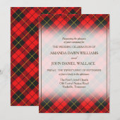 Tartan Beauty Clan Wallace Scottish Pset (Voorkant / Achterkant)