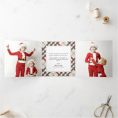 Tartan beige classique Plaid de Noël Tri-Fold Holi (Intérieur)