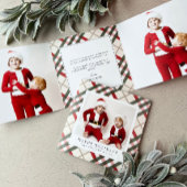 Tartan beige classique Plaid de Noël Tri-Fold Holi