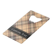 Tartan beige et Brown (Dos Angle)