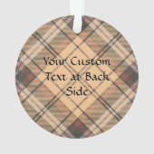 Tartan beige et marron (dos)
