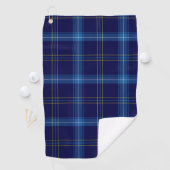 Tartan bleu Motif serviette de Golfer (En situation)